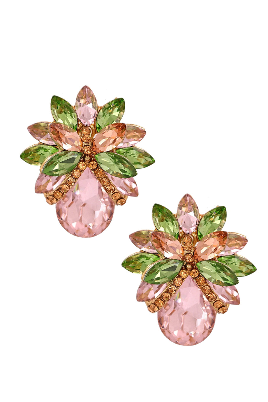 Verona Blossom Σκουλαρίκια με Κρύσταλλα | Σκουλαρίκια - Earrings | Verona Blossom Crystal Drop Earrings Oorbellen met Kristallen Ohrringe mit Kristallen