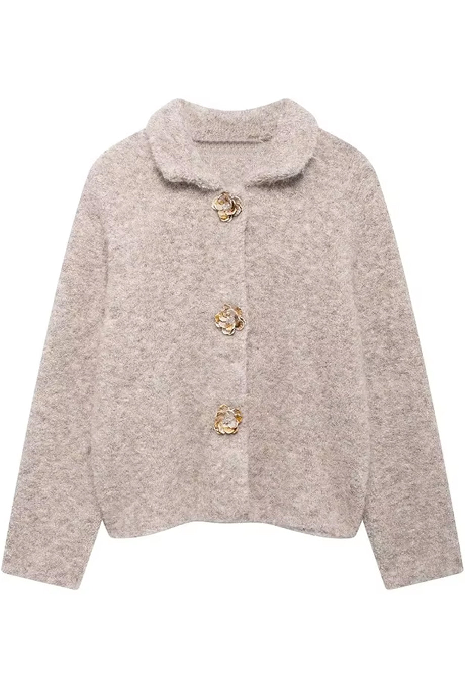 Bryony Μπεζ Πλεκτή Ζακέτα | Ζακέτες -  Πλεκτά - Knitwear | Bryony Beige Knit Cardigan