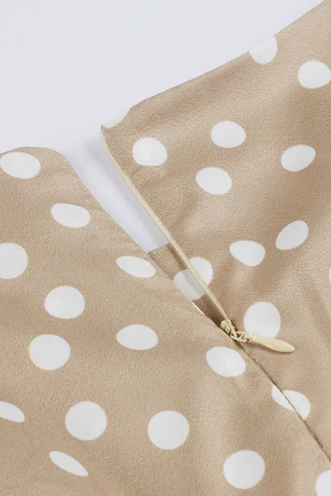 Vestido Osprey Beige con Lunares