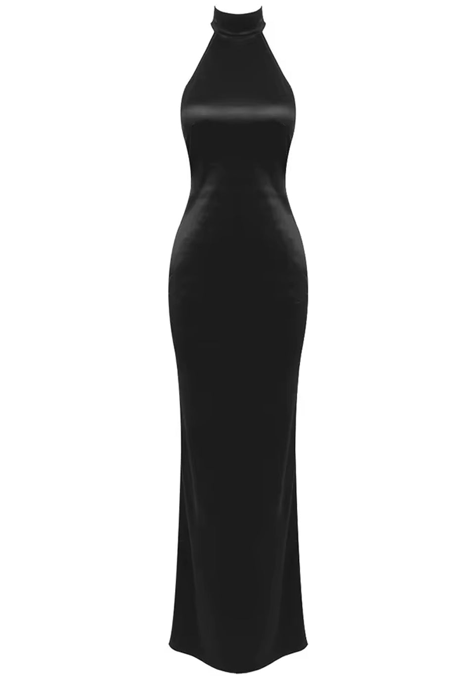 Simone Black Backless Dress