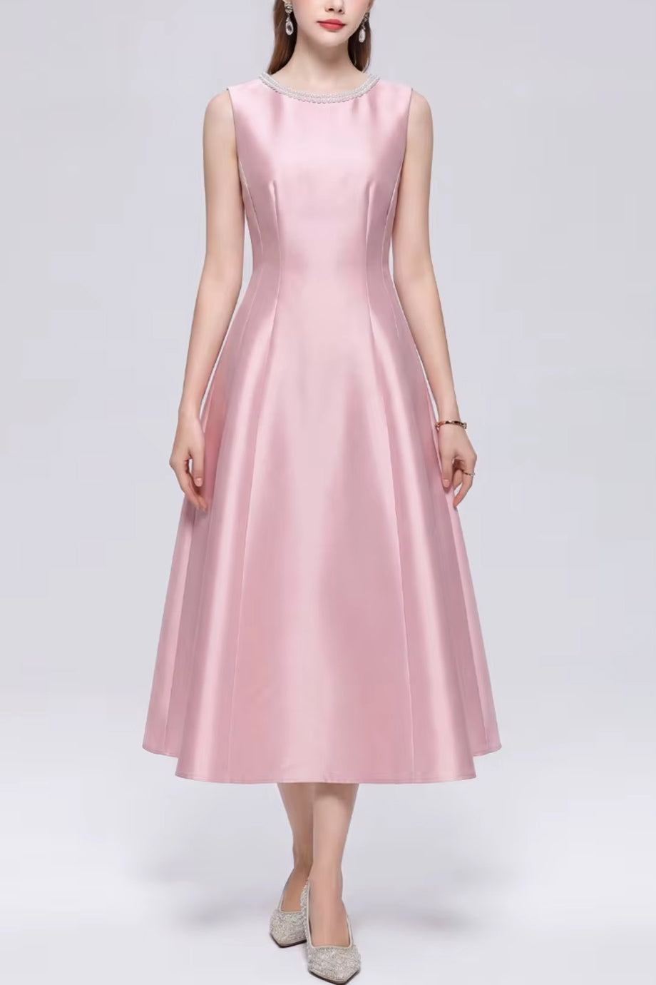 Nuriaty Midi Satin Dress