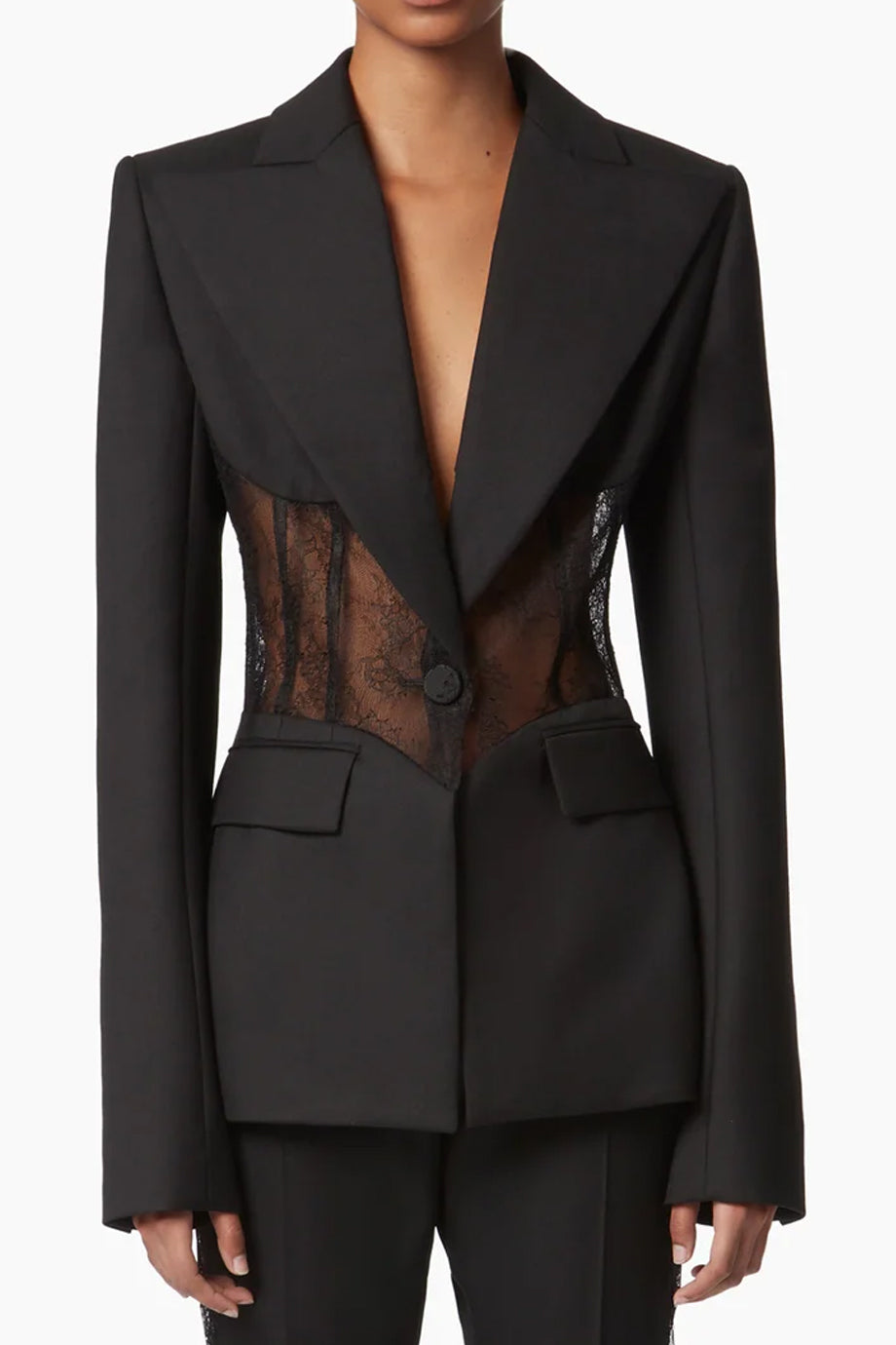 Melvane Σακάκι με Δαντελένια Λεπτομέρεια | Σακάκια - Blazers | Melvane Blazer with Lace Detail