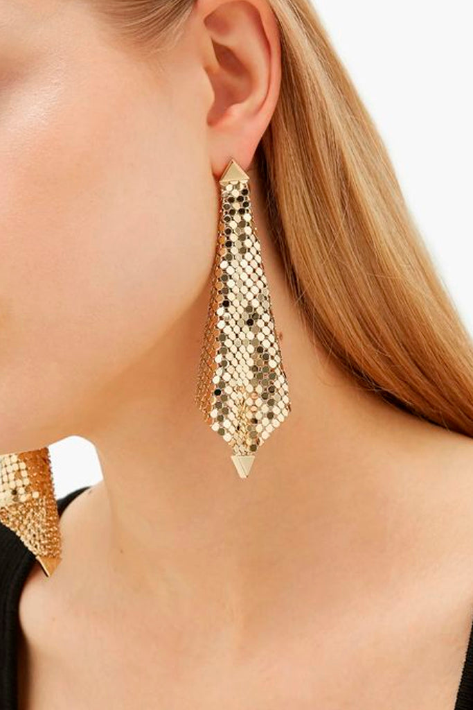Pendientes Largos Tramy Oro