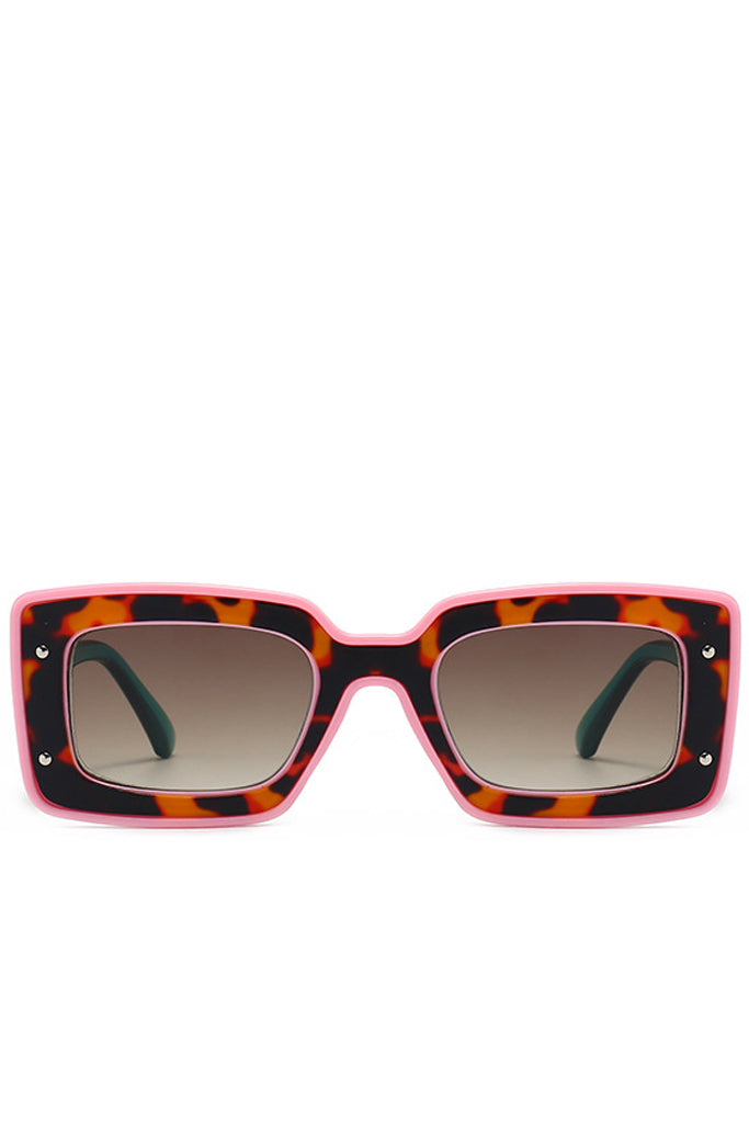 Gafas de sol de moda extragrandes en color camel Devenir