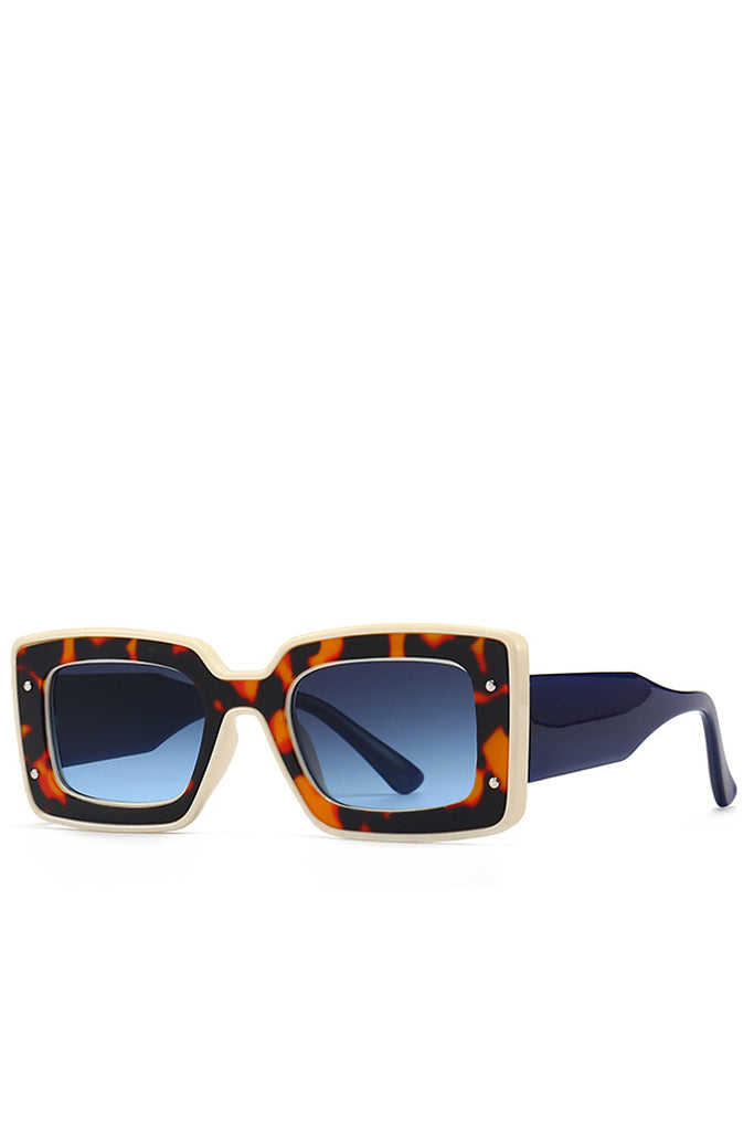 Gafas de sol de moda extragrandes en color camel Devenir
