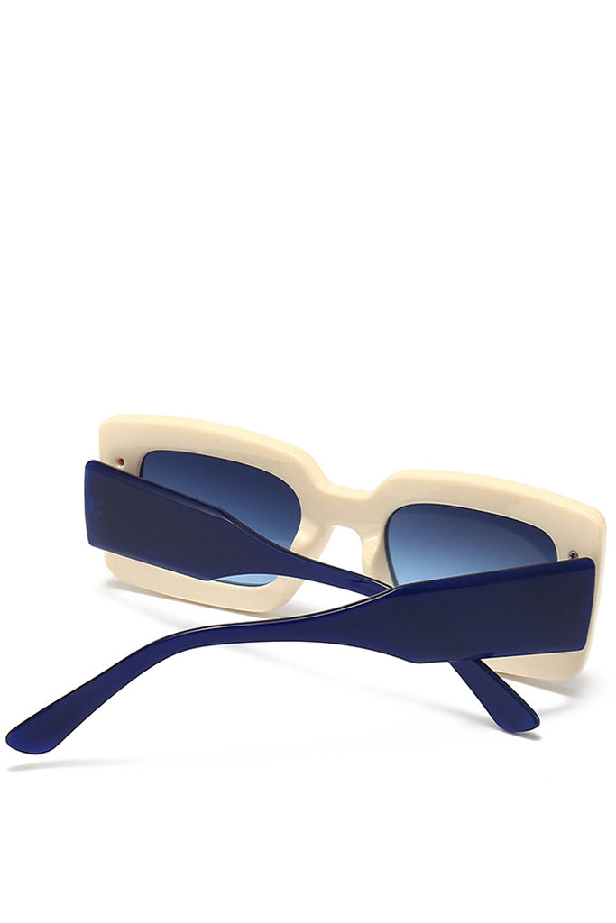 Devenir coloridas gafas de sol de moda de gran tamaño
