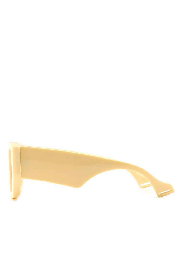 Amberta Gafas de sol cuadradas beige de moda