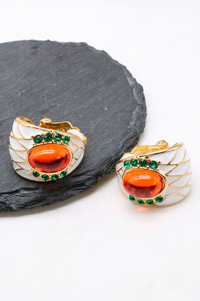 Liama Λευκά Σκουλαρίκια με Κλιπ | Κοσμήματα - Σκουλαρίκια