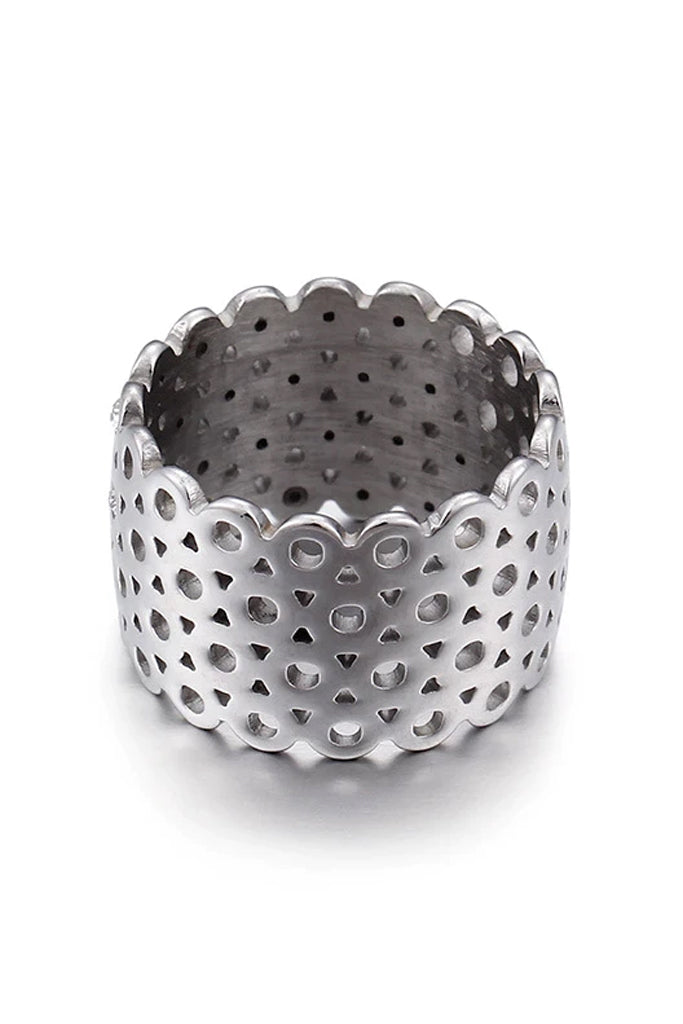Anillo Wren de Oro con Cristales