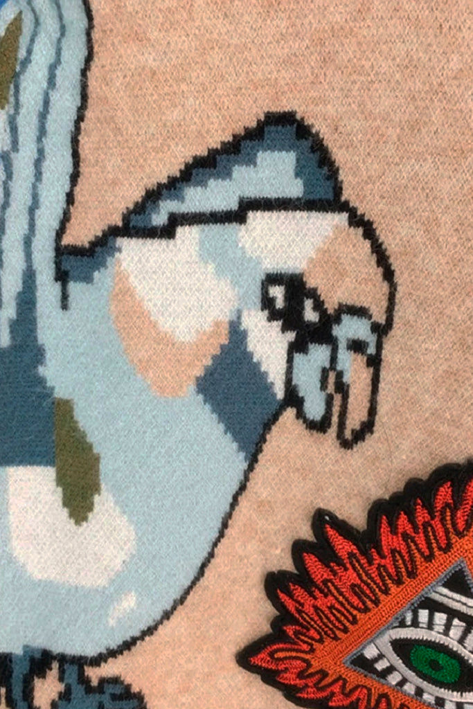 Blind for Love Πολύχρωμο Πουλόβερ με Πούλιες και Σχέδια | Γυναικεία Ρούχα - Πουλόβερ