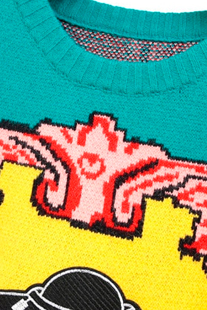 Gunner Πολύχρωμο Πουλόβερ με Κέντημα | Γυναικεία Ρούχα - Πουλόβερ