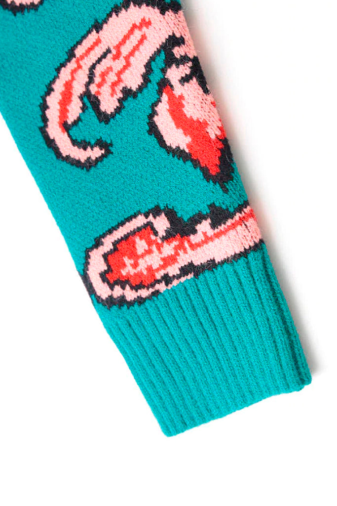 Gunner Πολύχρωμο Πουλόβερ με Κέντημα | Γυναικεία Ρούχα - Πουλόβερ