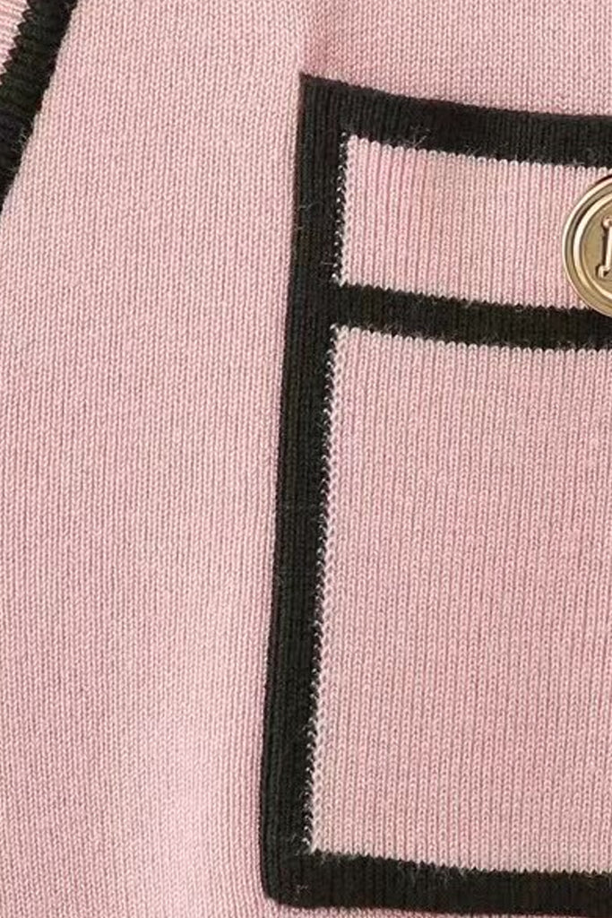 Conjunto de chaqueta y pantalón de punto Gusta negro