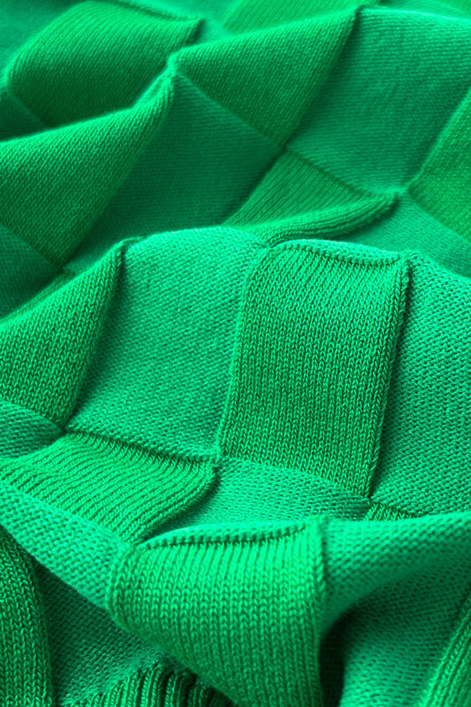 Conjunto de pantalón y top de punto verde Alira