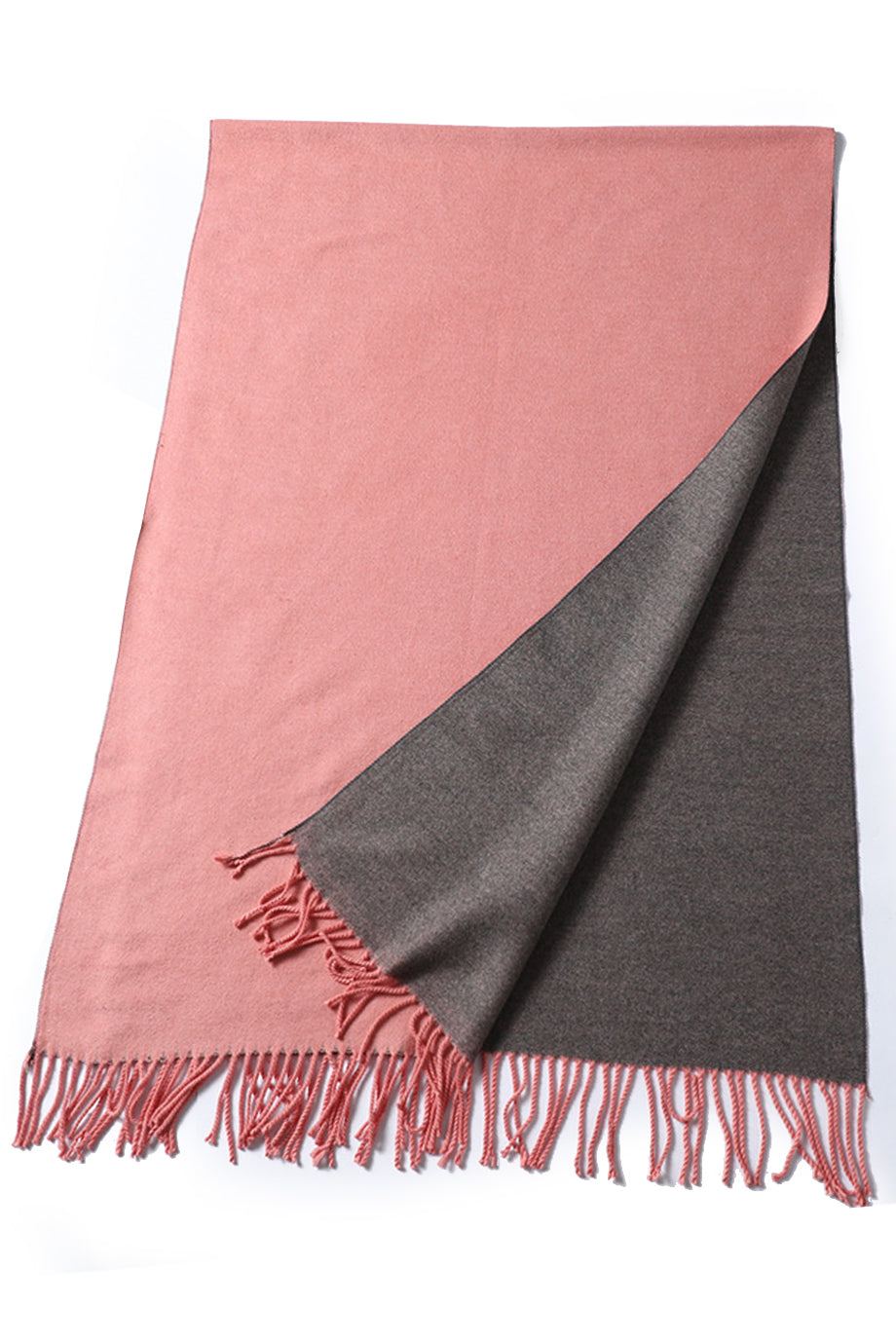 Bufanda Malenia Gris Mostaza Claro Bicolor Pañuelo