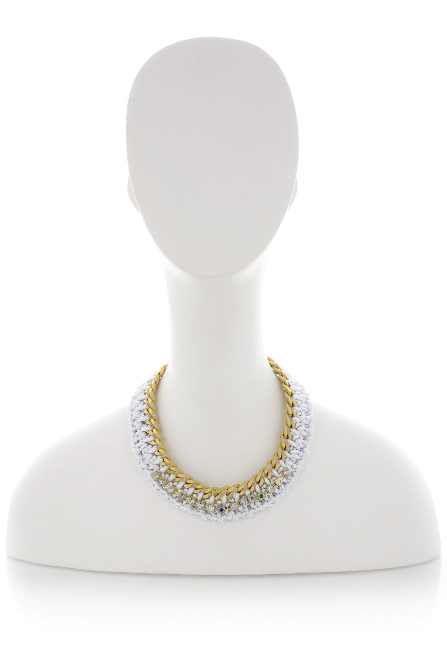 Λευκό Πλεκτό Κολιέ | Κοσμήματα