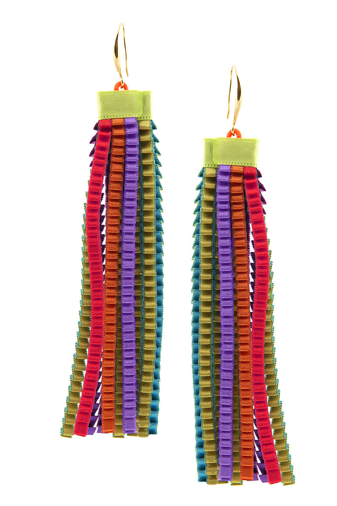 Pendientes de tela de colores Essilp