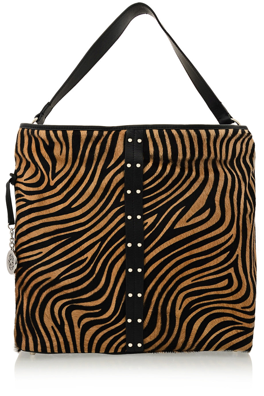 ZEBRINA Leather Shoulder Bag