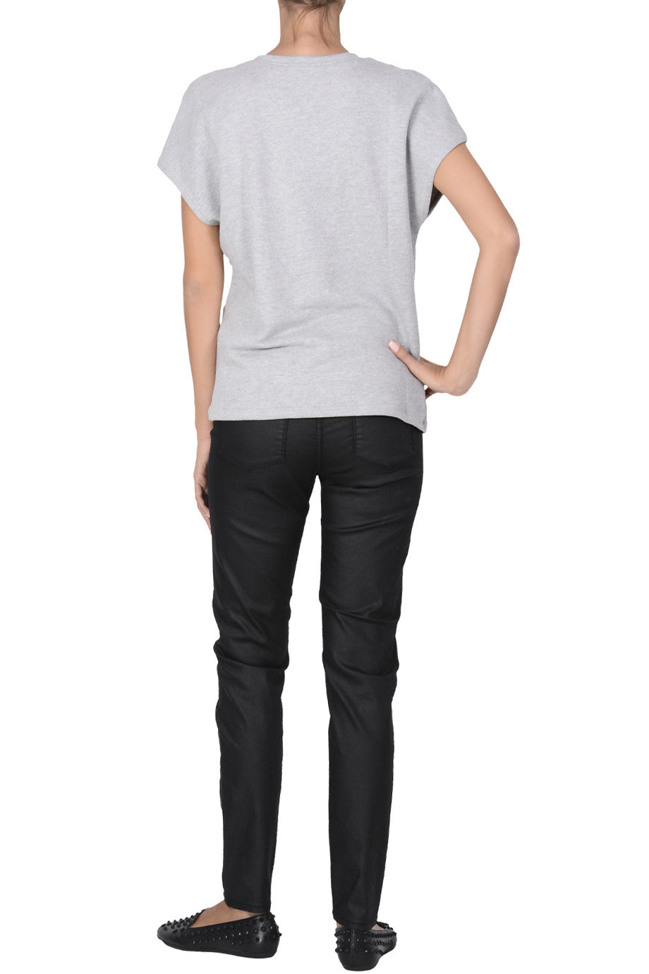 Γκρι Μπλούζα με Σχέδια | Γυναικεία Ρούχα