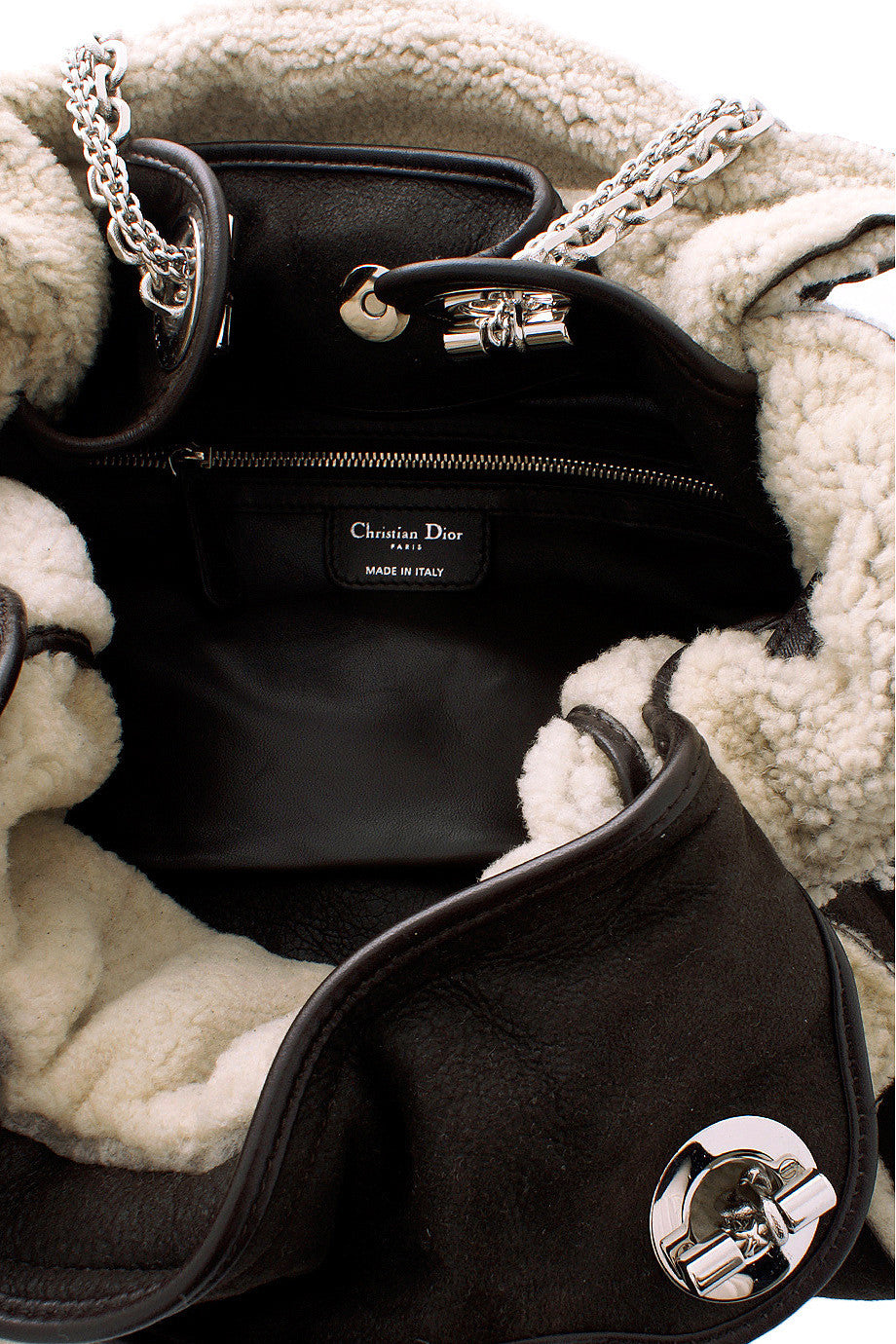 CANNAGE AGNEAU Brown Leather Shoulder Bag