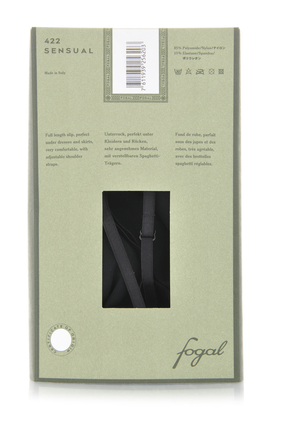 Mαύρο Νεγκλιζέ - Fogal 422 Sensual | Γυναικεία Εσώρουχα