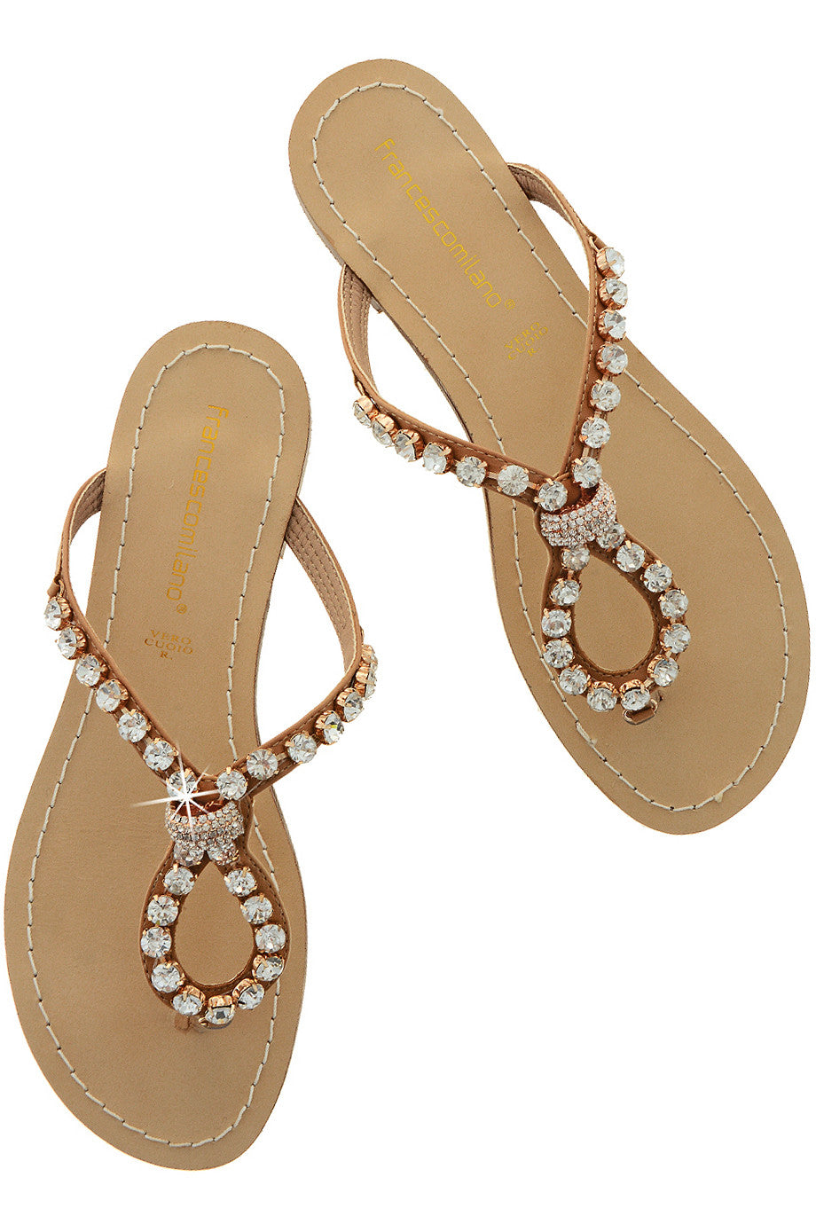 Σανδάλια με Κρύσταλλα - Francesco Milano | Γυναικεία Παπούτσια