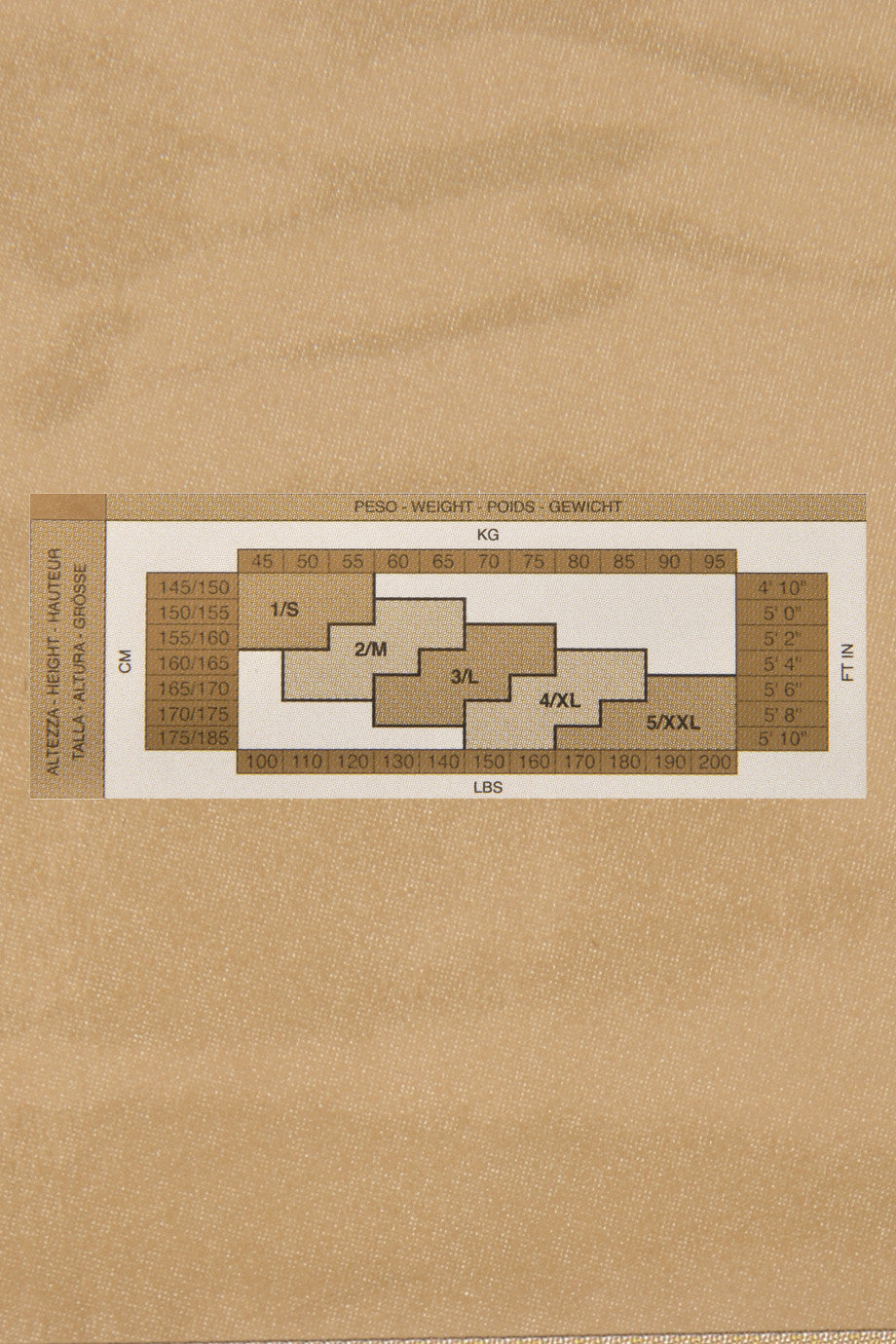 GRANDICALZE PANTACOLLANT Καφέ Κολάν