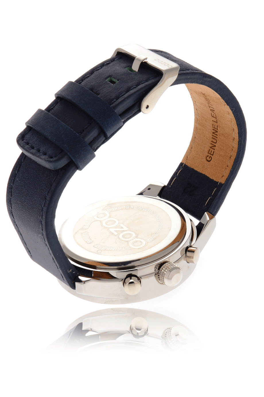 OOZOO - C4561 DARK BLUE Μπλε Δερμάτινο Ρολόι UNISEX
