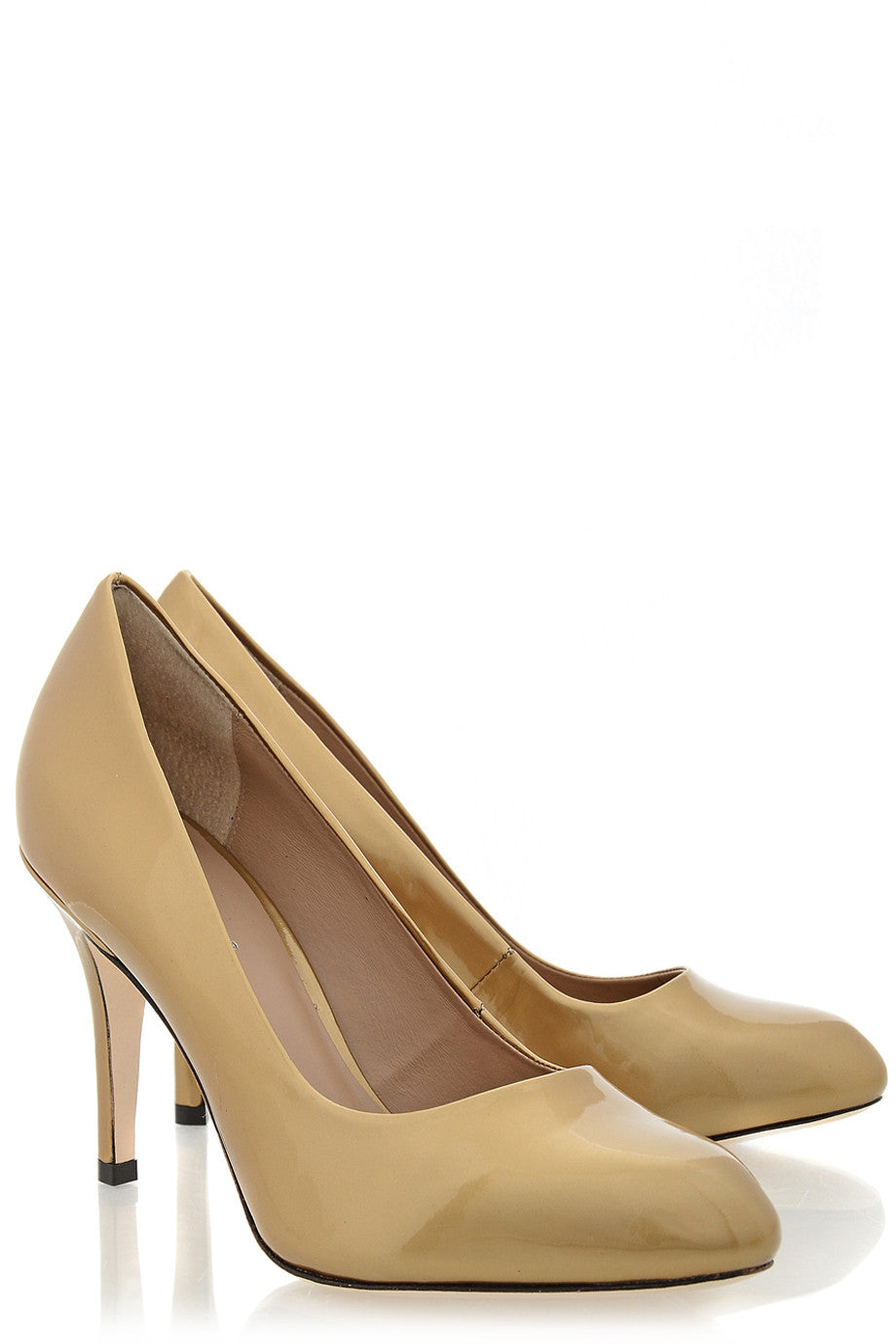 Χρυσαφί Δερμάτινες Γόβες Λουστρίνι - Giovanni | Γυναικεία Παπούτσια