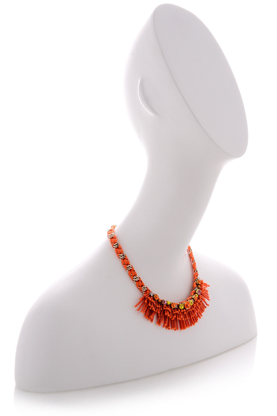 Πορτοκαλί Κολιέ με Κρύσταλλα - Rada | Κοσμήματα