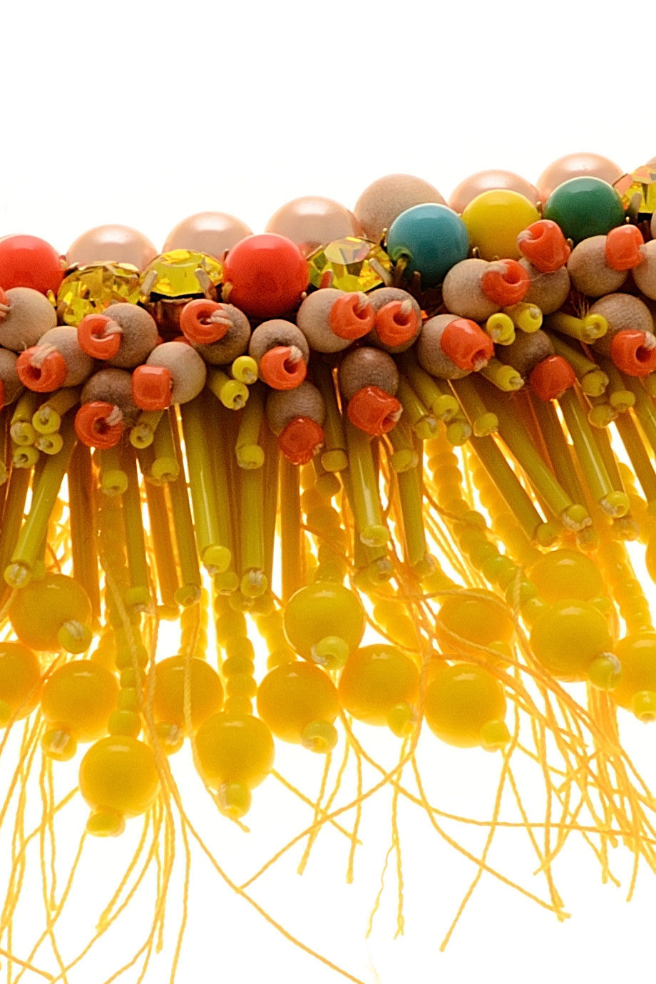 Κίτρινο Κολιέ με Πέρλες | Κοσμήματα