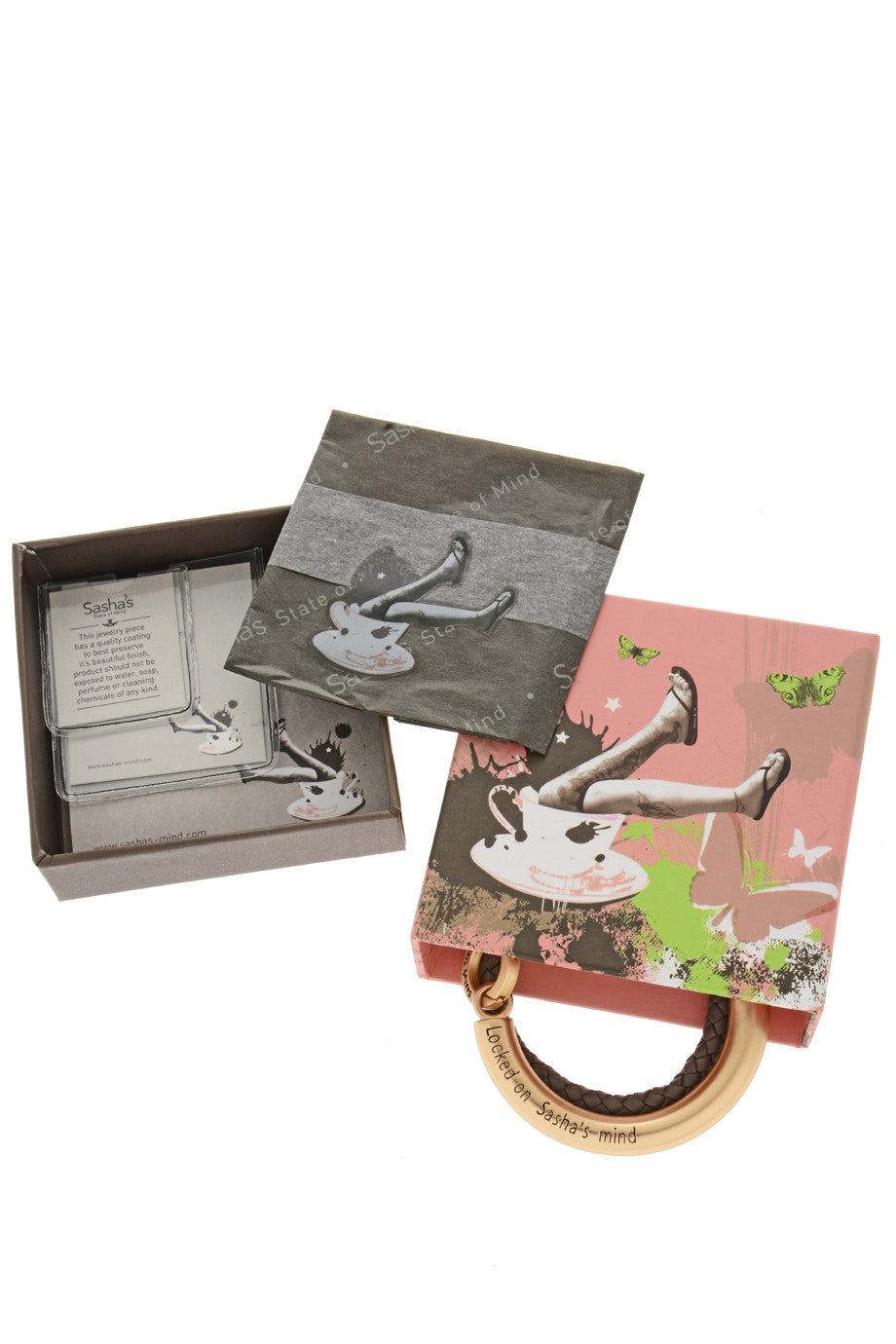 Καφέ Δερμάτινο Βραχιόλι - Sasha's | Κοσμήματα