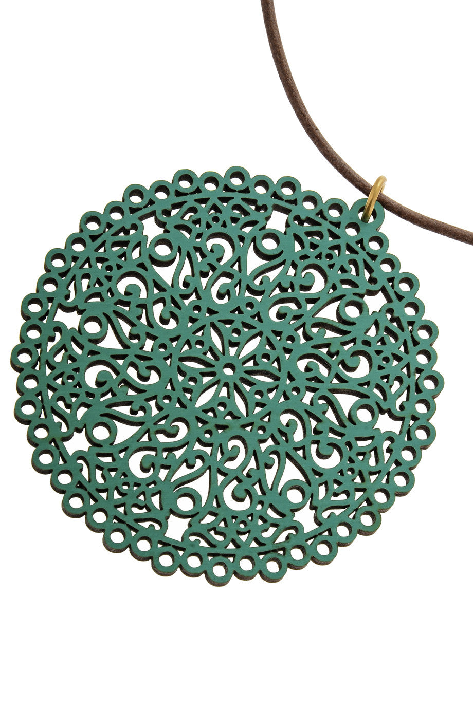 Πετρόλ Ξύλινο Μενταγιόν | Κοσμήματα