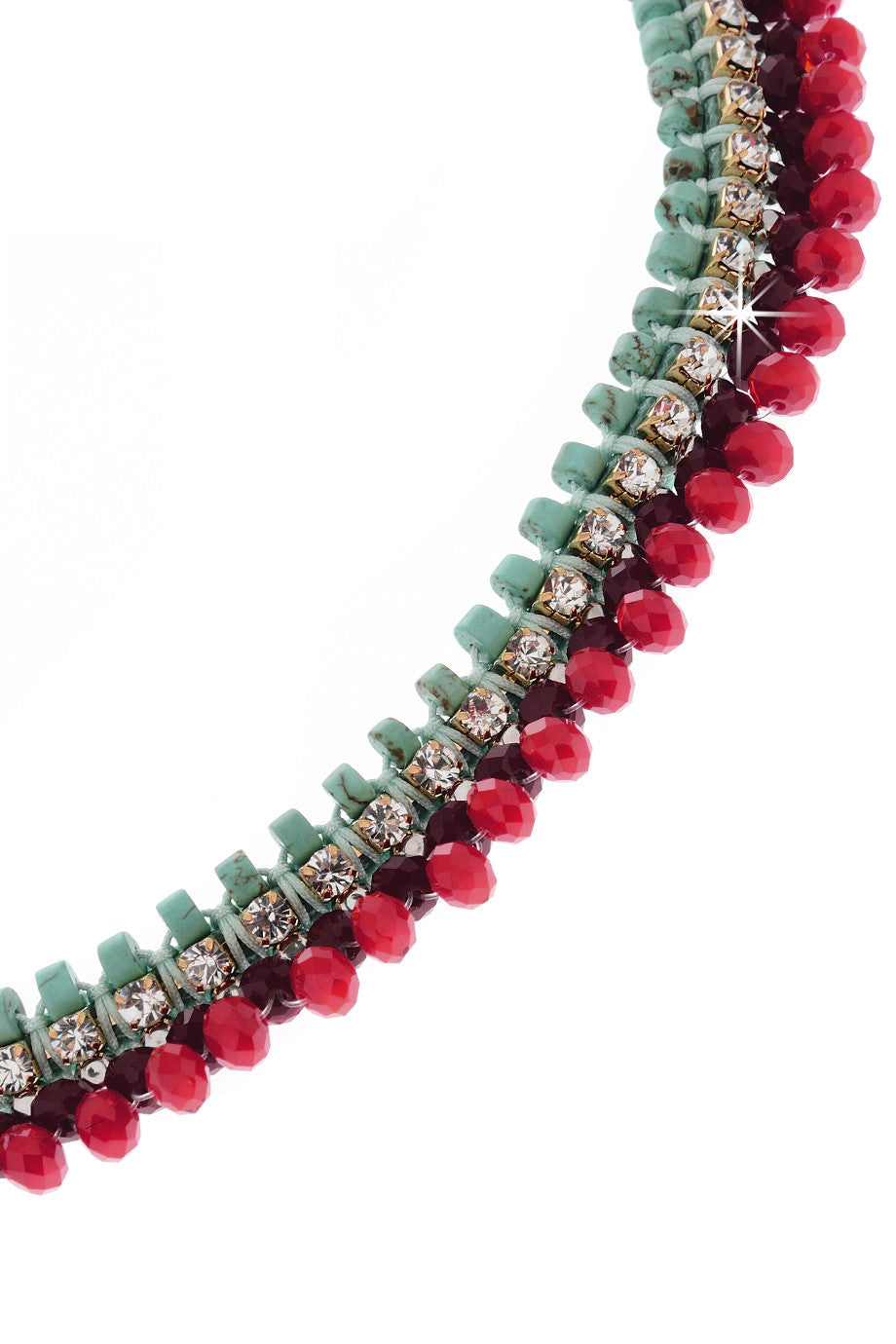 Πλεκτό Κολιέ με Κρύσταλλα - Vanity Her | Κοσμήματα