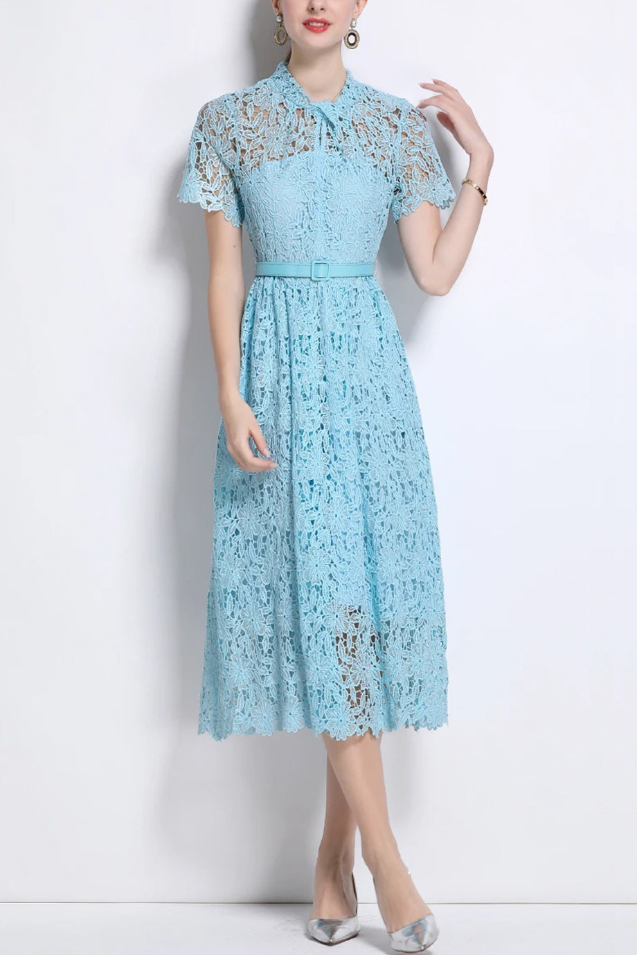 Sunlit Lace Dress