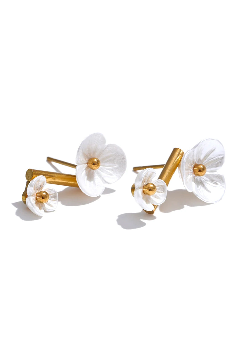 Twin Fairies Flower Earrings