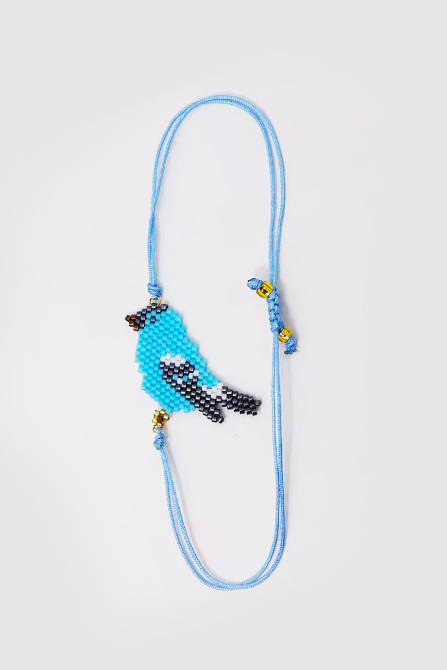 The Songbird Collection - Bluebird Bird Χειροποίητο Βραχιόλι | Βραχιόλια - Woven Beaded Bracelets | The Songbird Collection - Bluebird Handmade Woven Bracelet 