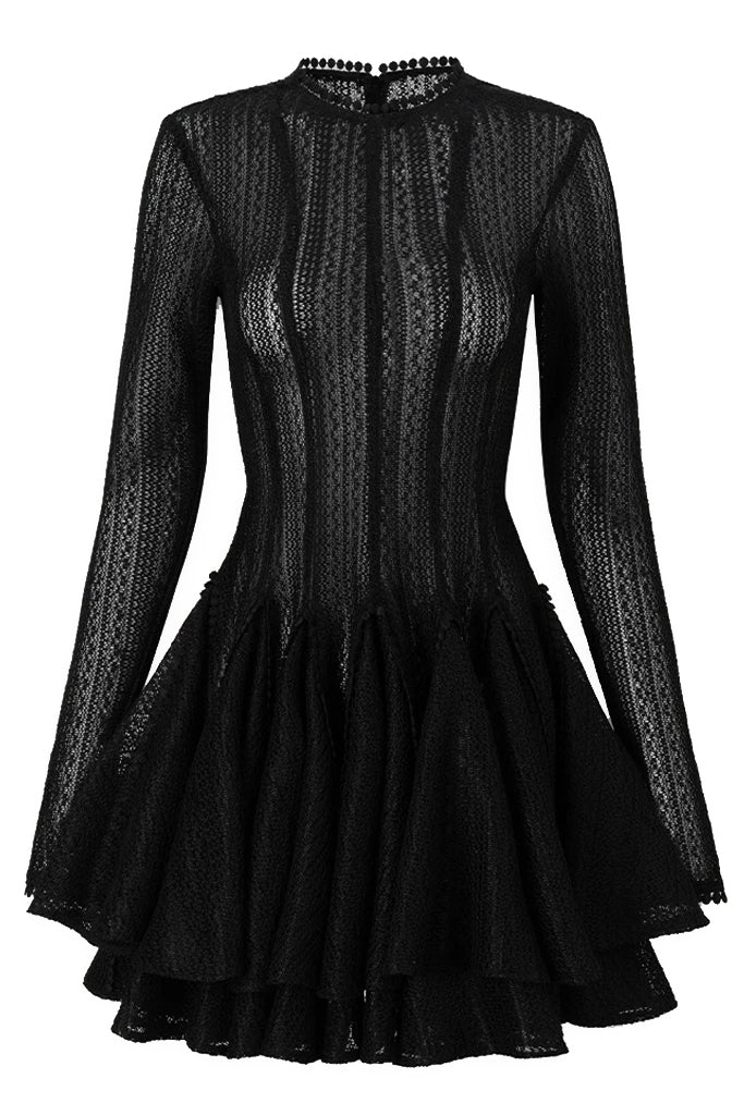 Alexis Black Lace Mini Dress