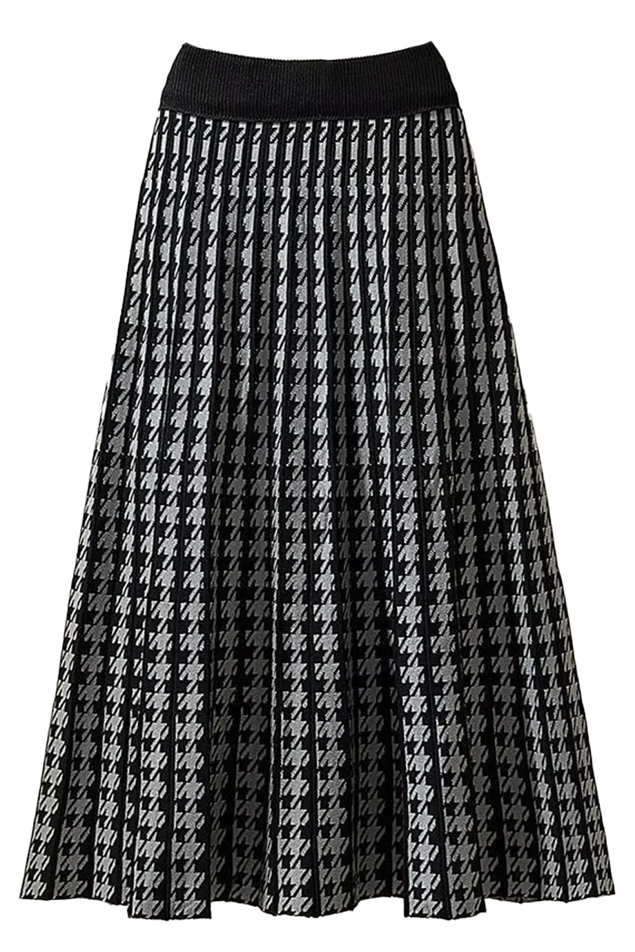 Zerta Gray Knitted Skirt