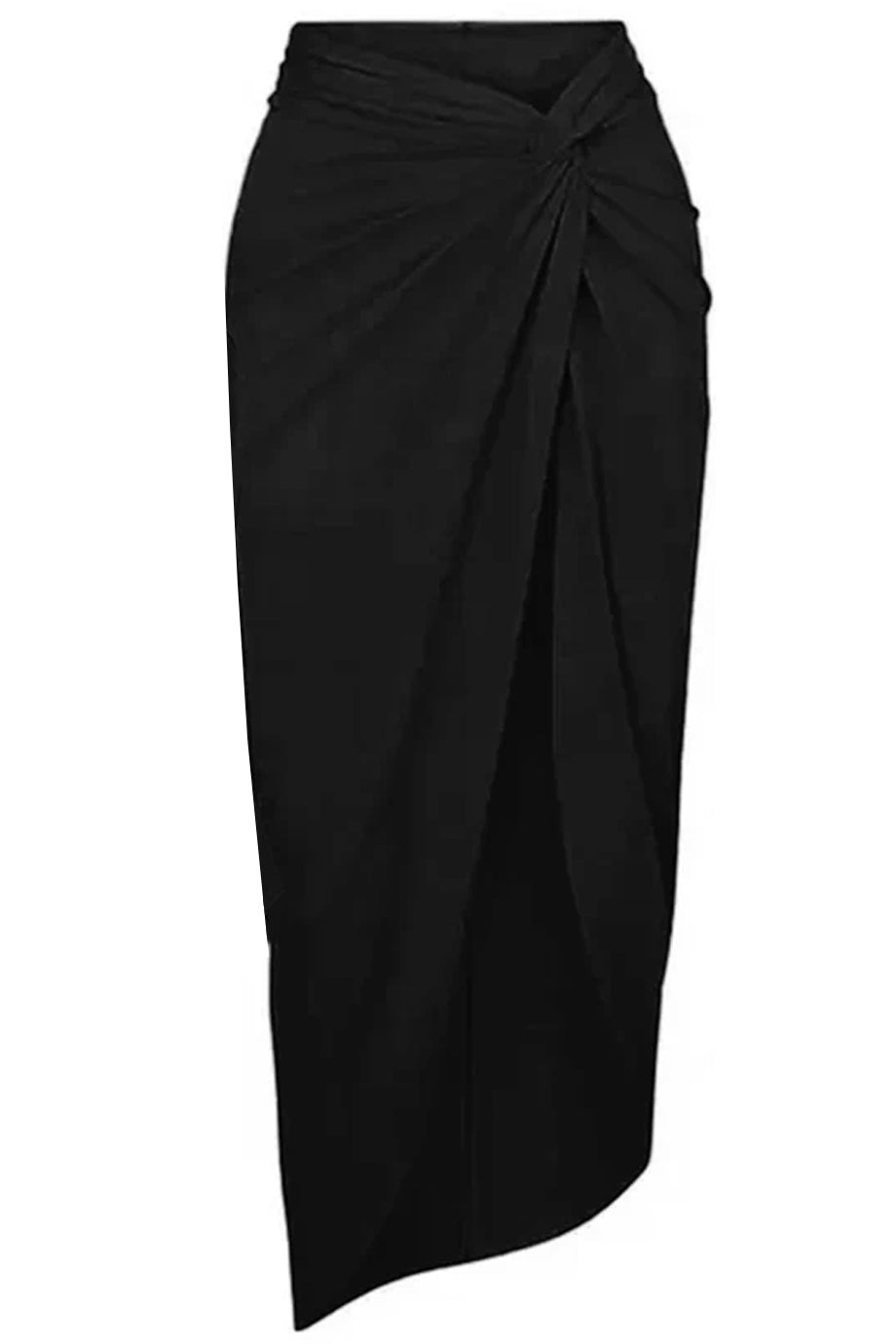 Henly Black One Piece Swimsuit and Pareo Skirt