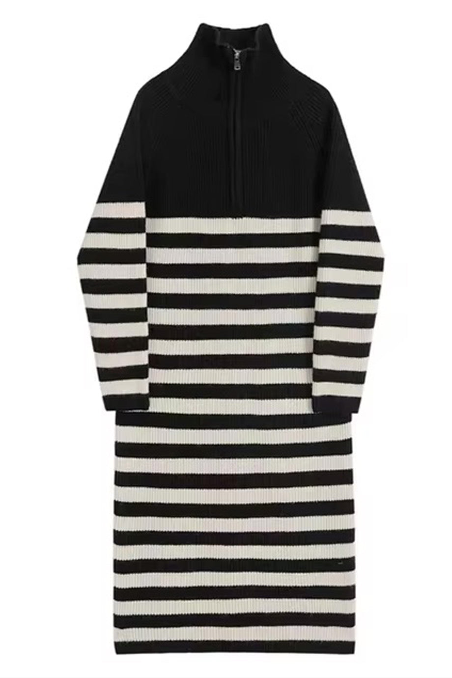 Zarkolia Striped Knit Midi Dress with Ziva