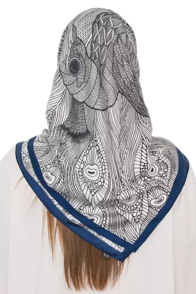 Mr Charming Peacock Silk Scarf